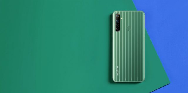realme 6i obudowa w kolorze zielonym wzornictwo