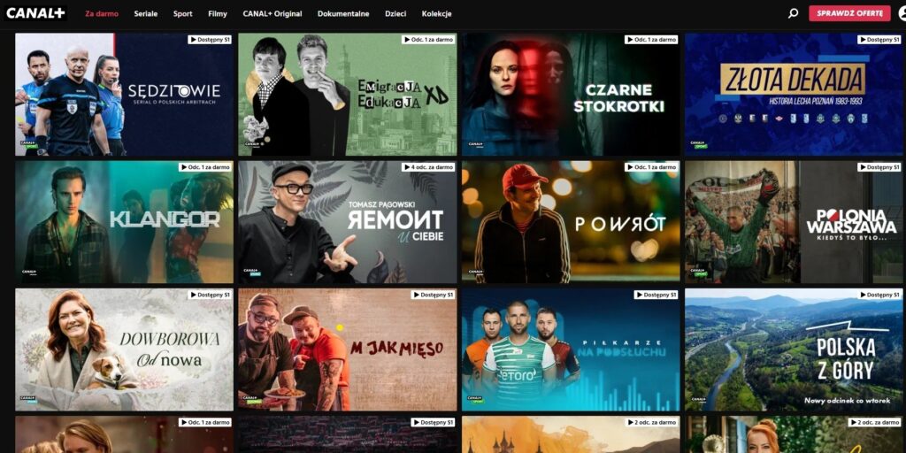 canal plus filmy seriale telewizja vod za darmo jak to działa?