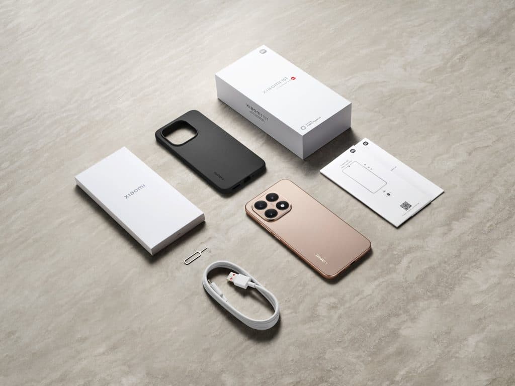 unboxing xiaomi 15t co jest w pudełku etui kabel do ładowarki telefon instrukcja obsługi